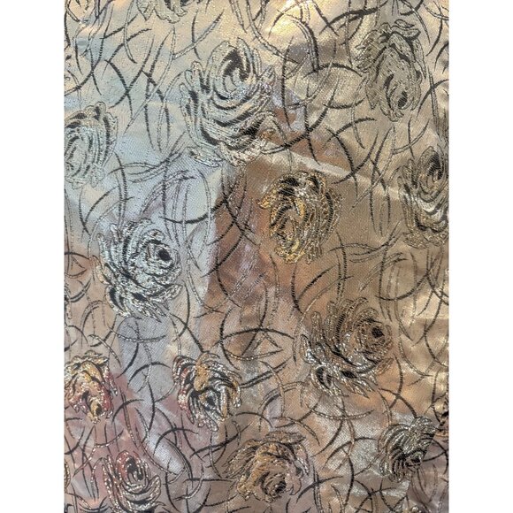 Oscar De La Renta Metallic  Fringe Scarf - Picture 3 of 7